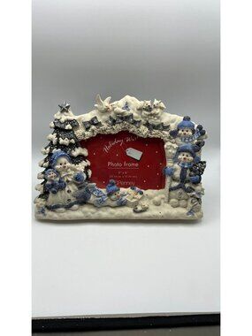 Holiday Wishes Snowman Theme 4"x6" Resin Photo Frame JCPenney